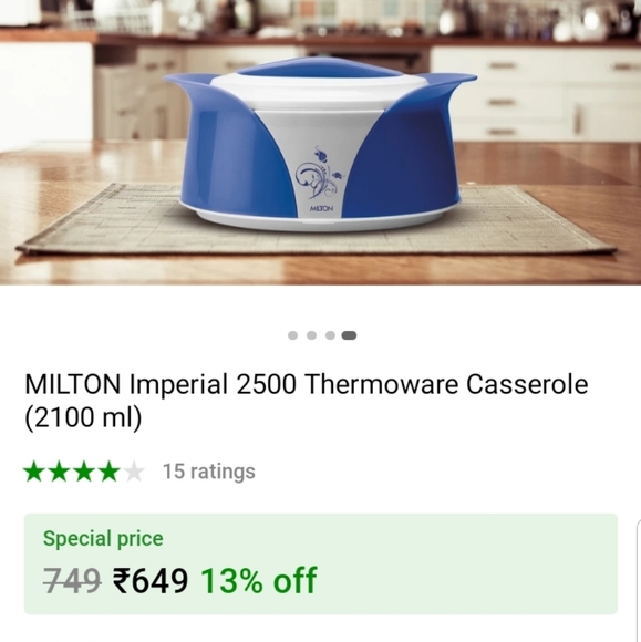 Milton imperial 2500 thermoware casserole